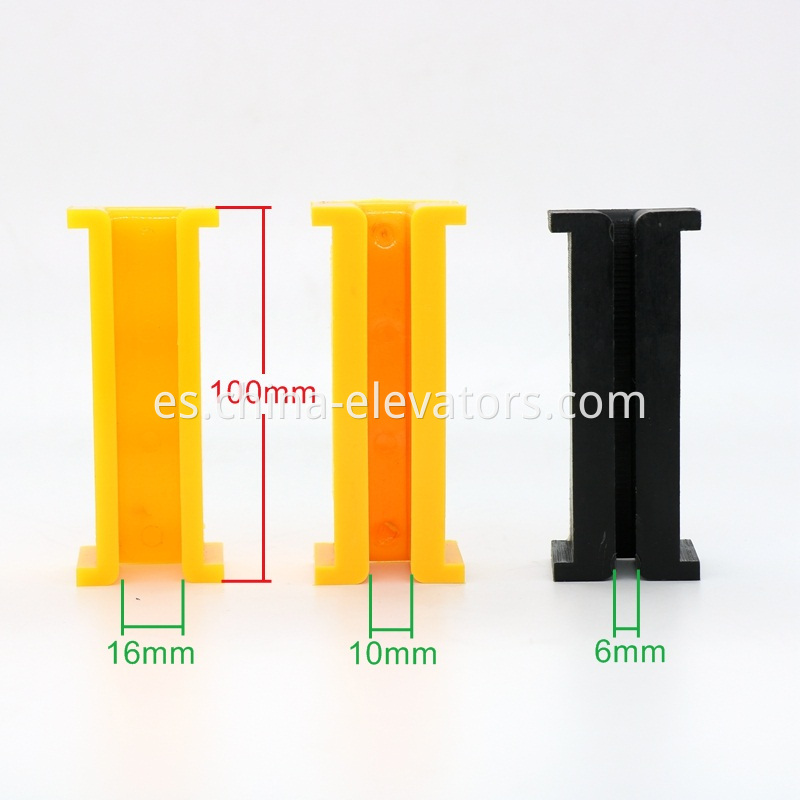 Inserto de zapato de guía CWT para ascensores OTIS MRL l = 100 mm CWT Guide Shoe Insert for OTIS MRL Elevators L=100mm